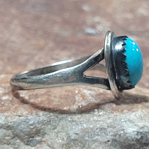 Sterling Silver Turquoise Ring #3 - Picture 3 of 8